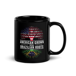 American Grown Brazilian Roots Flag Mug