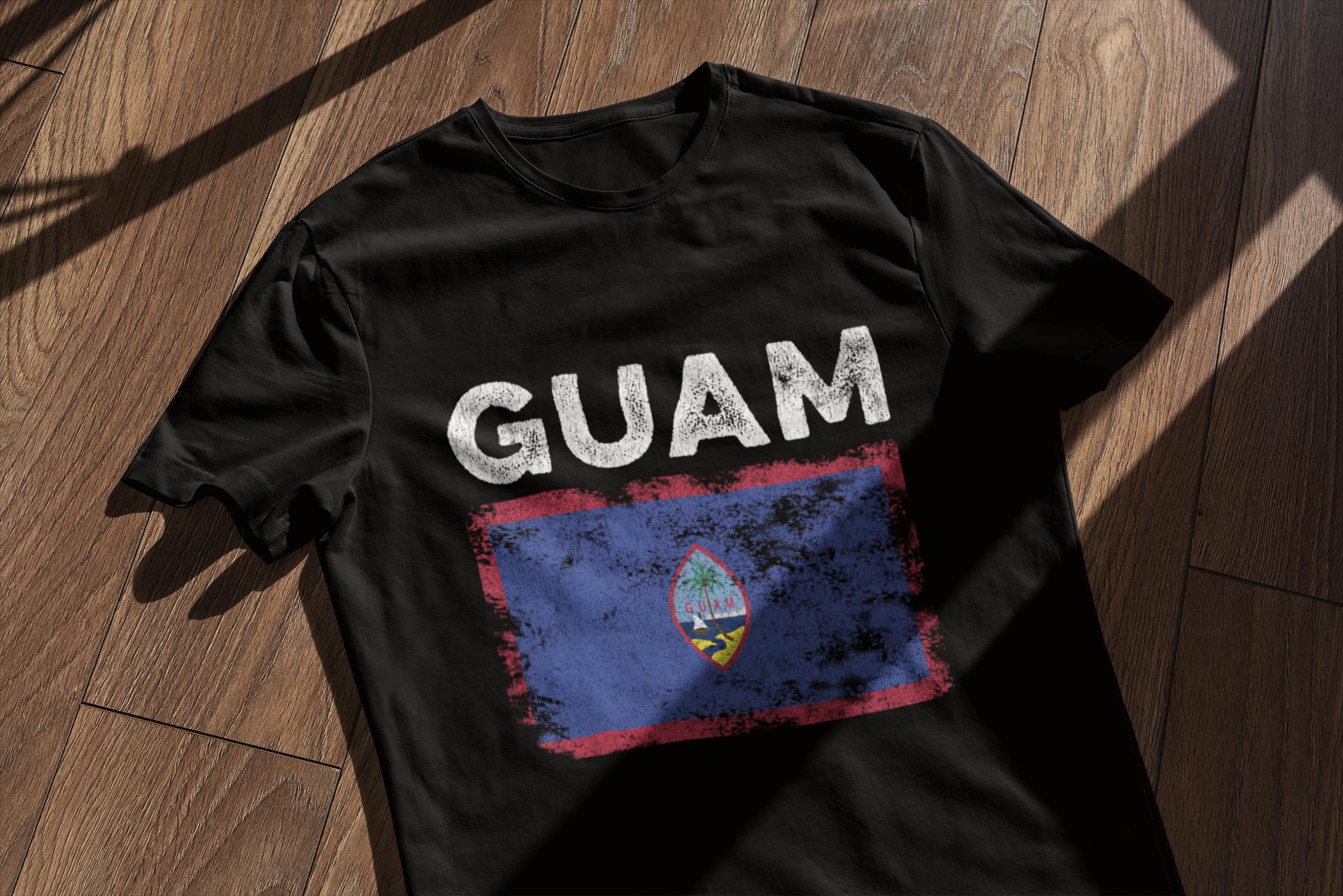 グアム国旗ダメージ加工 - グアム国旗Tシャツ - Etsy 日本
