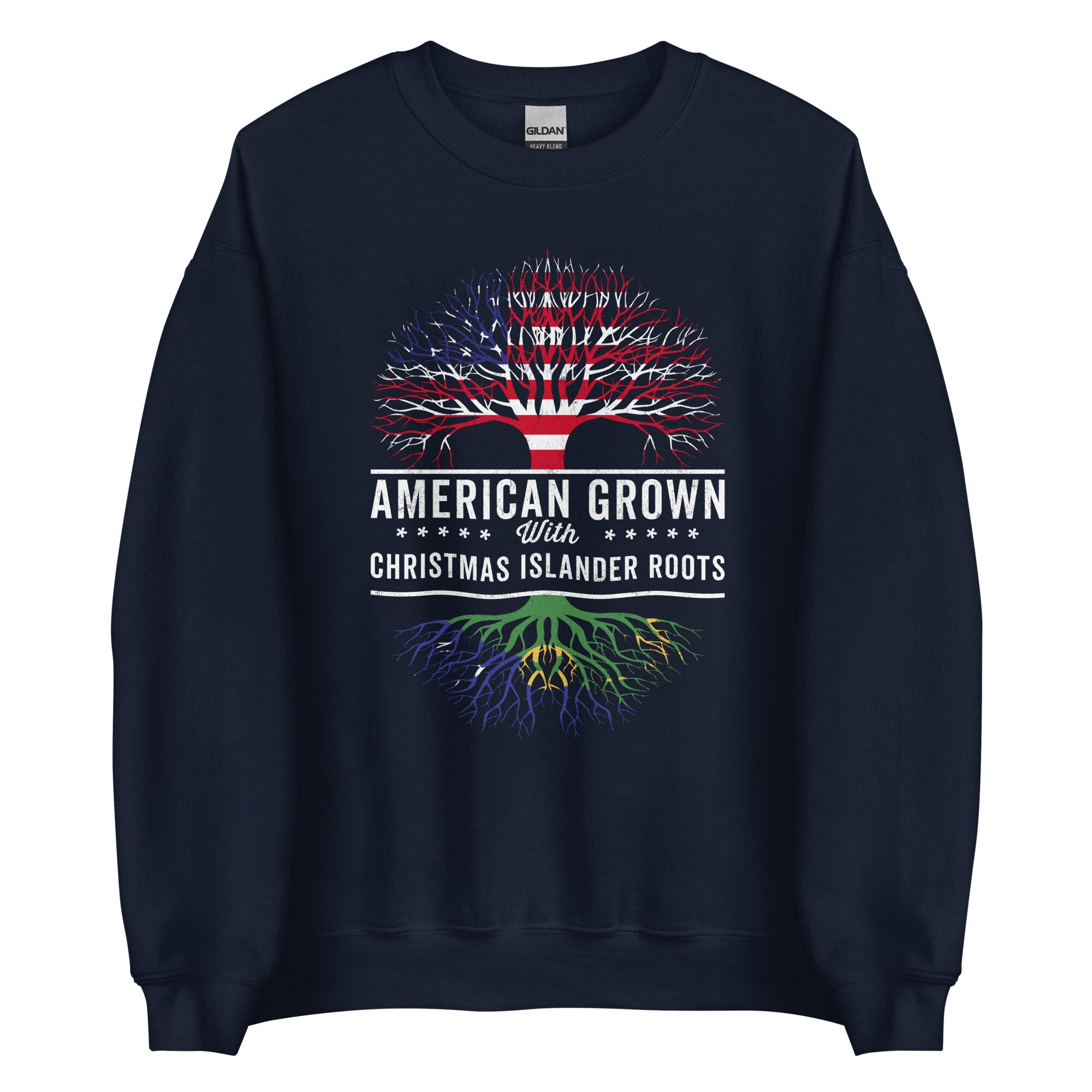 American Grown Christmas Islander Roots Sweatshirt - Etsy