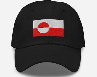 Greenland Flag Cap - Adjustable Embroidered Dad Hat