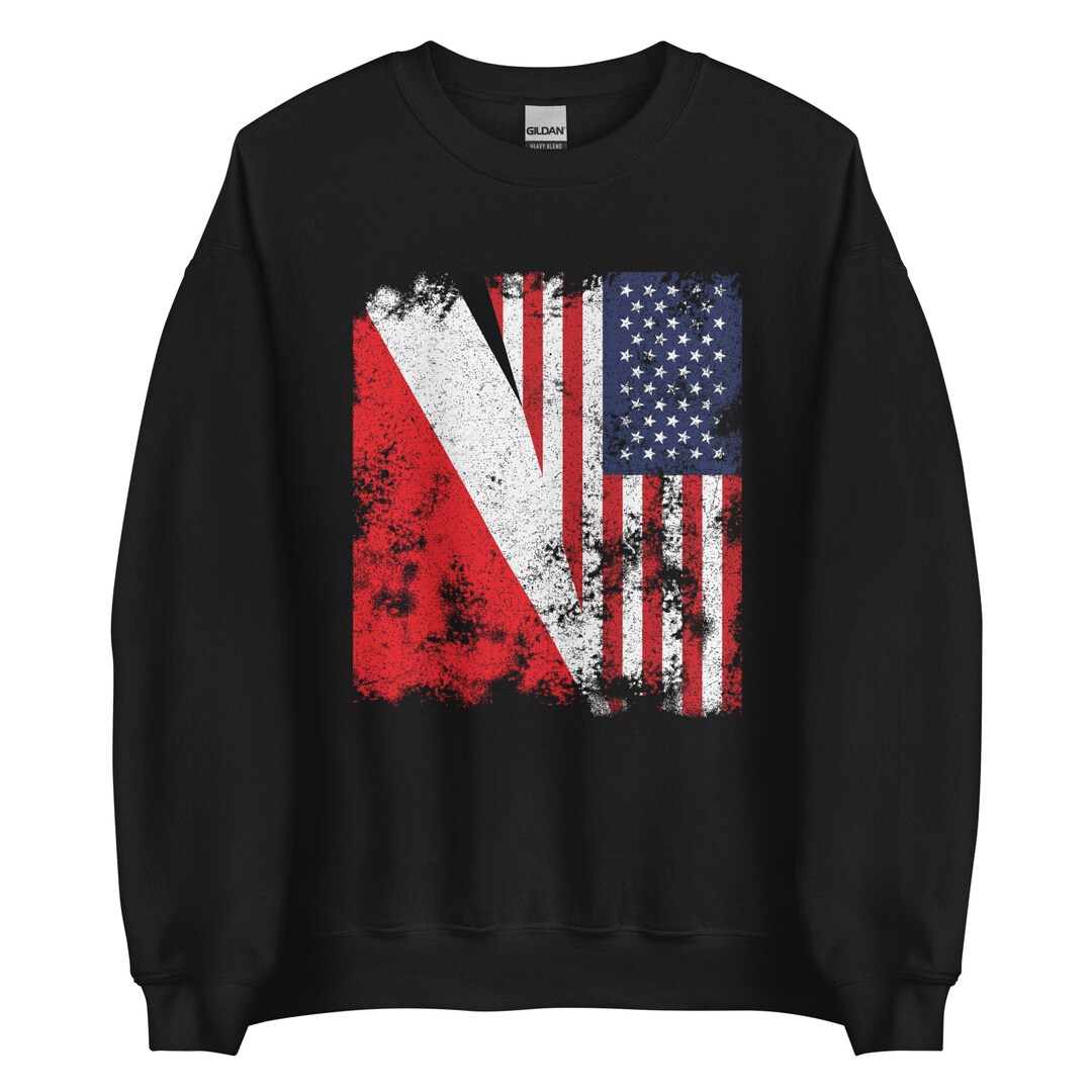 Principality of Sealand USA Flag Sweatshirt Etsy