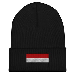 Jemen Flagge Beanie - Bestickte Wintermütze
