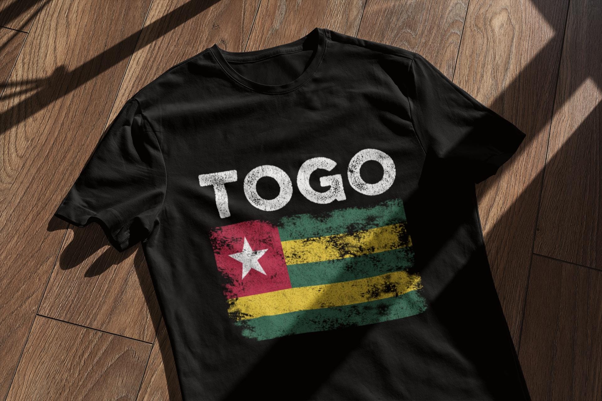 Togo Flag Distressed - Togolese Flag T-Shirt