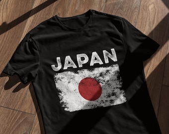 Japan Flag Distressed - Japanese Flag T-shirt - Etsy