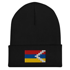 Artsak Flagge Beanie - Bestickte Wintermütze