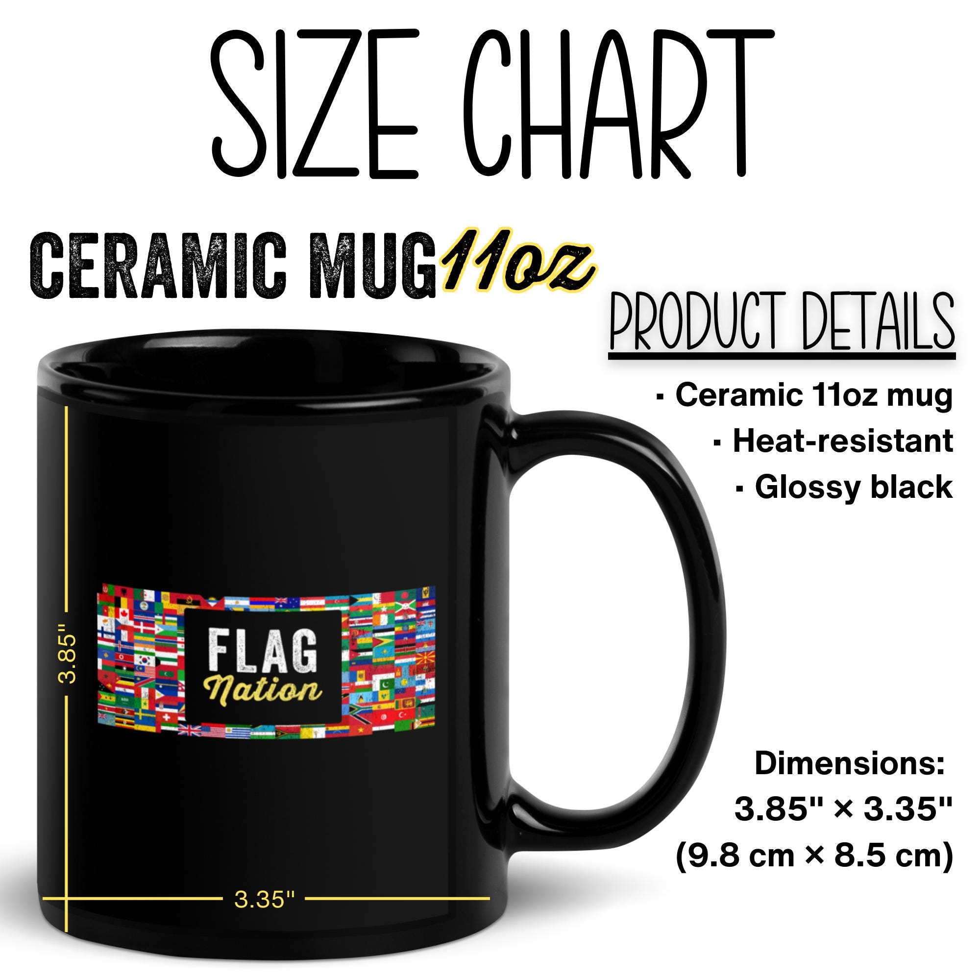 Mug Personnalisé Drapeau Argentine - Tasse à Café 325 Ml Céramique - Design Moderne - Neuf