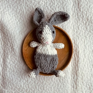 MINI Honey Bunny Knotted Lovey Crochet Bunny PATTERN 