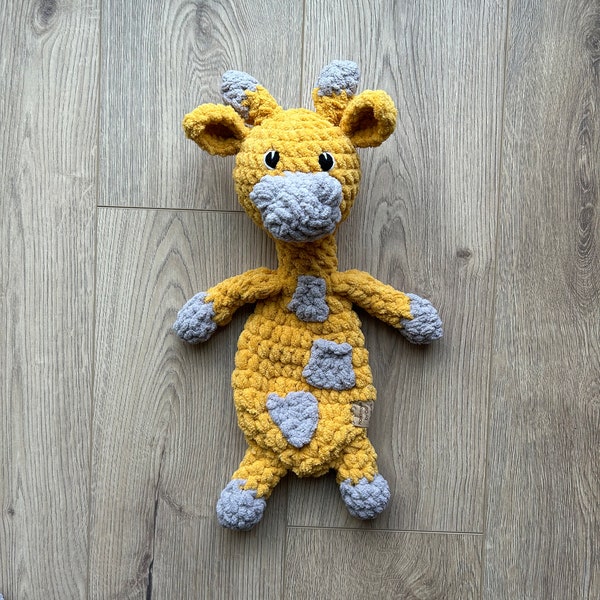 Giraffe Snuggler, Crochet Snuggler, Crochet Lovey, Crochet Animal Toy, Easter Gift, Kids Birthday Gift, Heirloom Gift, Baby Shower Gift