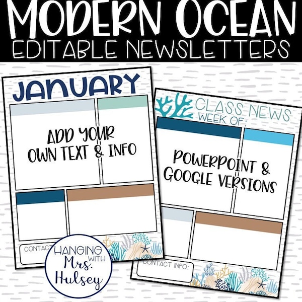 Ocean Class Newsletter Templates