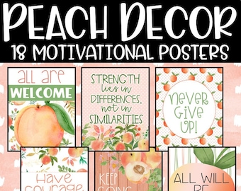 Peach Motivational Posters