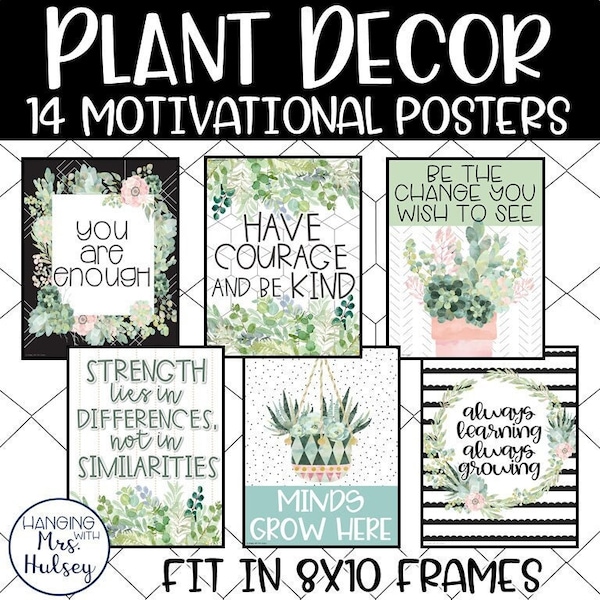 Plant Decor Motivational Posters