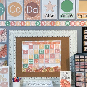 Retro Daisy Klassenzimmer Dekor Bundle