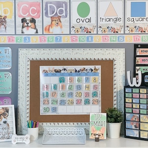 Hipster Dog Classroom Decor Bundle