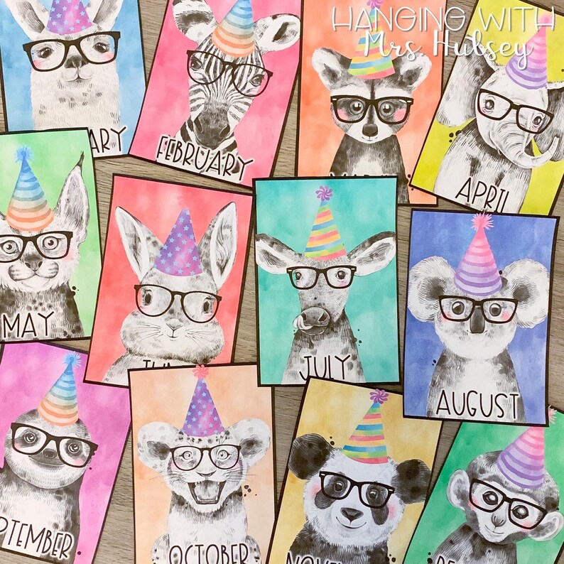 Hipster Animals Classroom Decor Bundle image 8