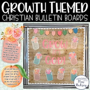 Growth Themed Bulletin Boards - Christian Bulletin Board - Church Bulletin Board - Bible Bulletin Board
