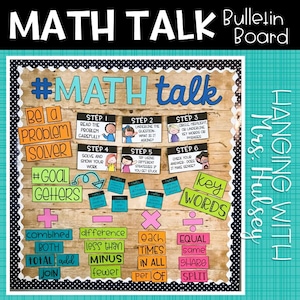 Math Talk Bulletin Board Bundle