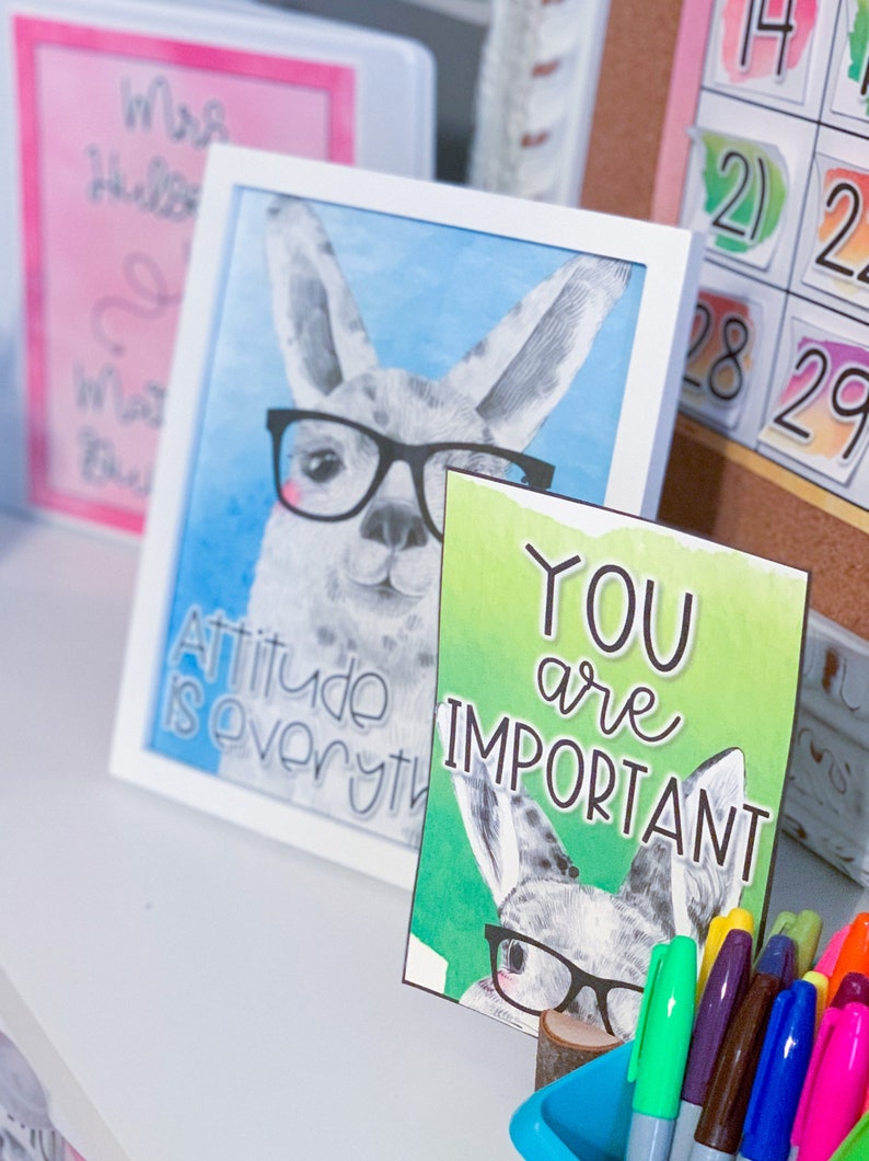 Hipster Animals Classroom Decor Bundle image 3