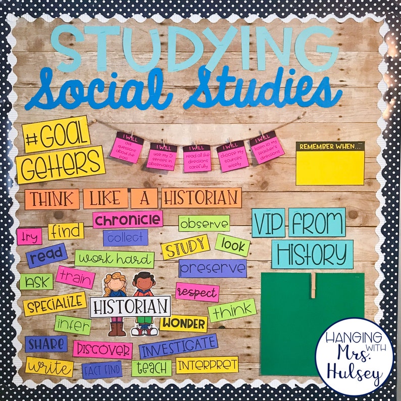 Social Studies Bulletin Board Kit Etsy