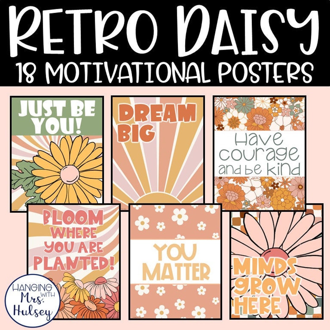 Retro Daisy Decor Bundle by Hanging with Mrs Hulsey