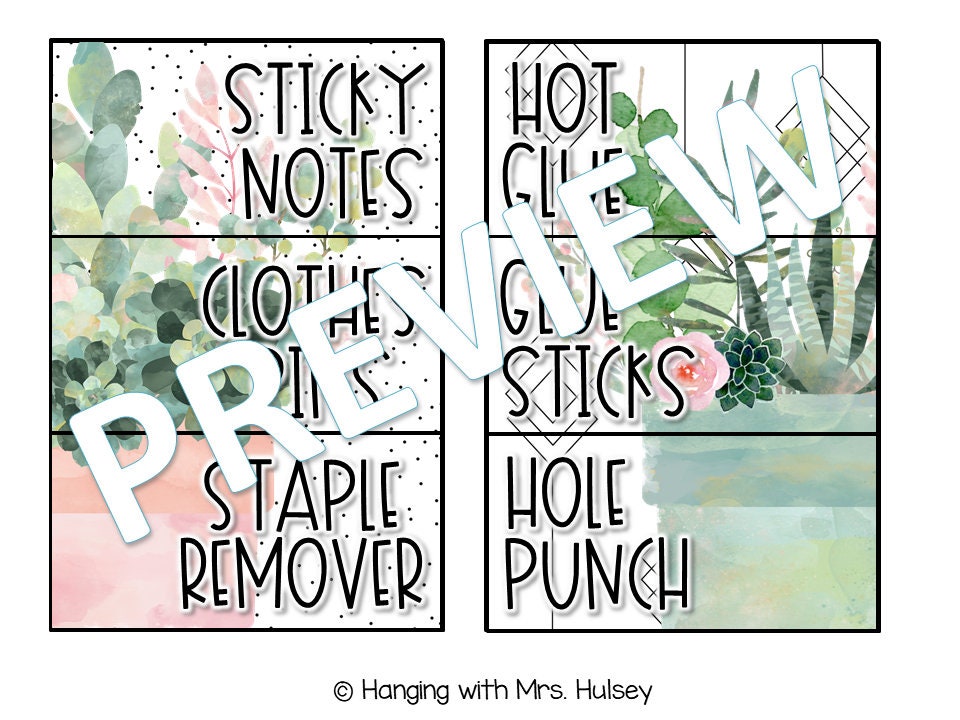 Plant Teacher Toolbox Labels - Etsy