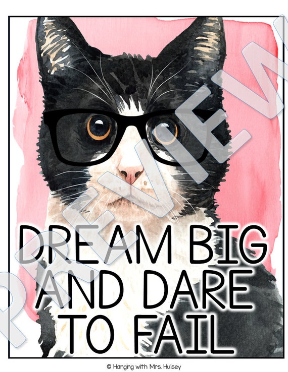 Inspirational Cat Poster