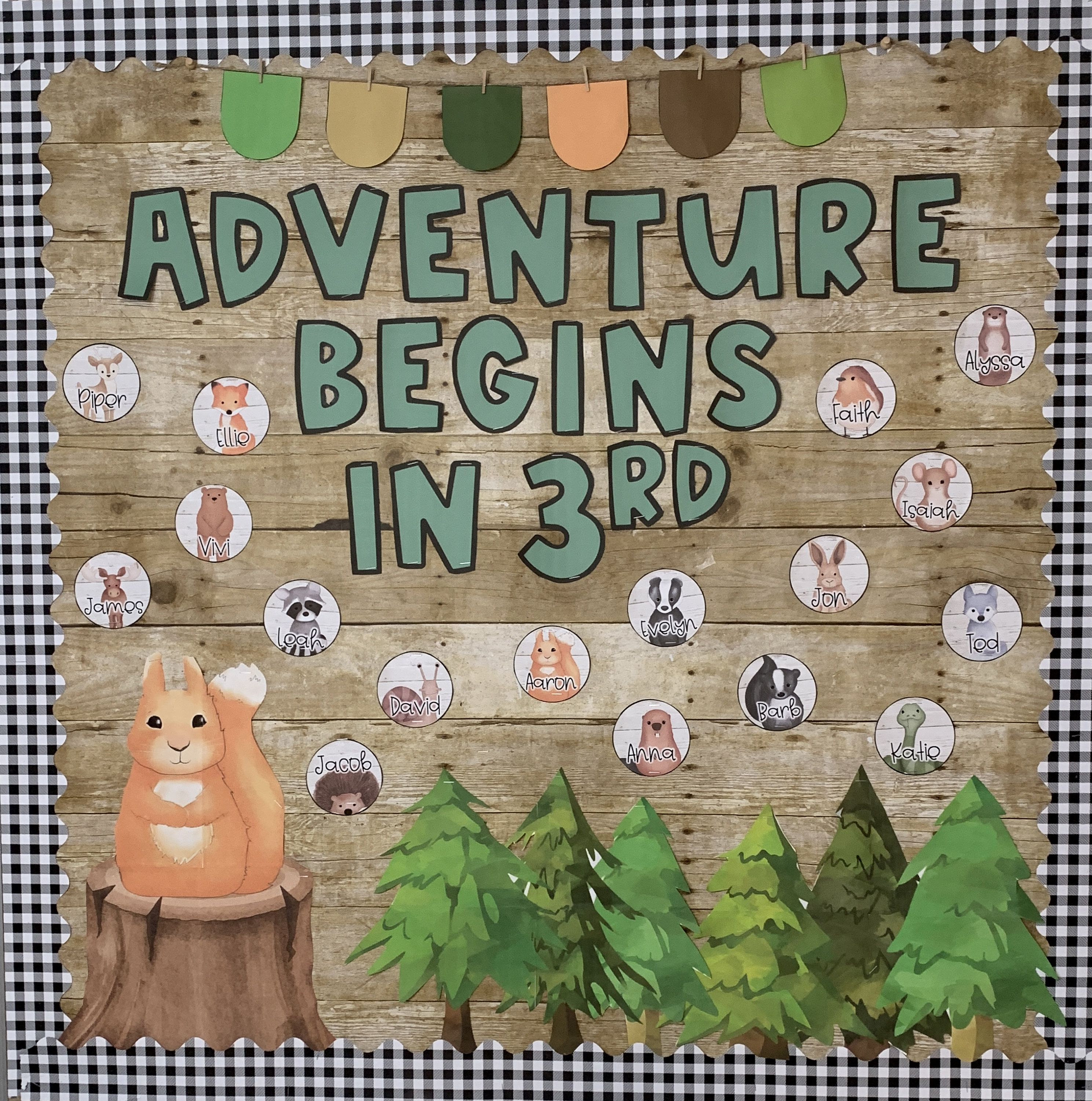 Back to School Adventure Awaits bulletin board. Required black bulletin  board paper, la…