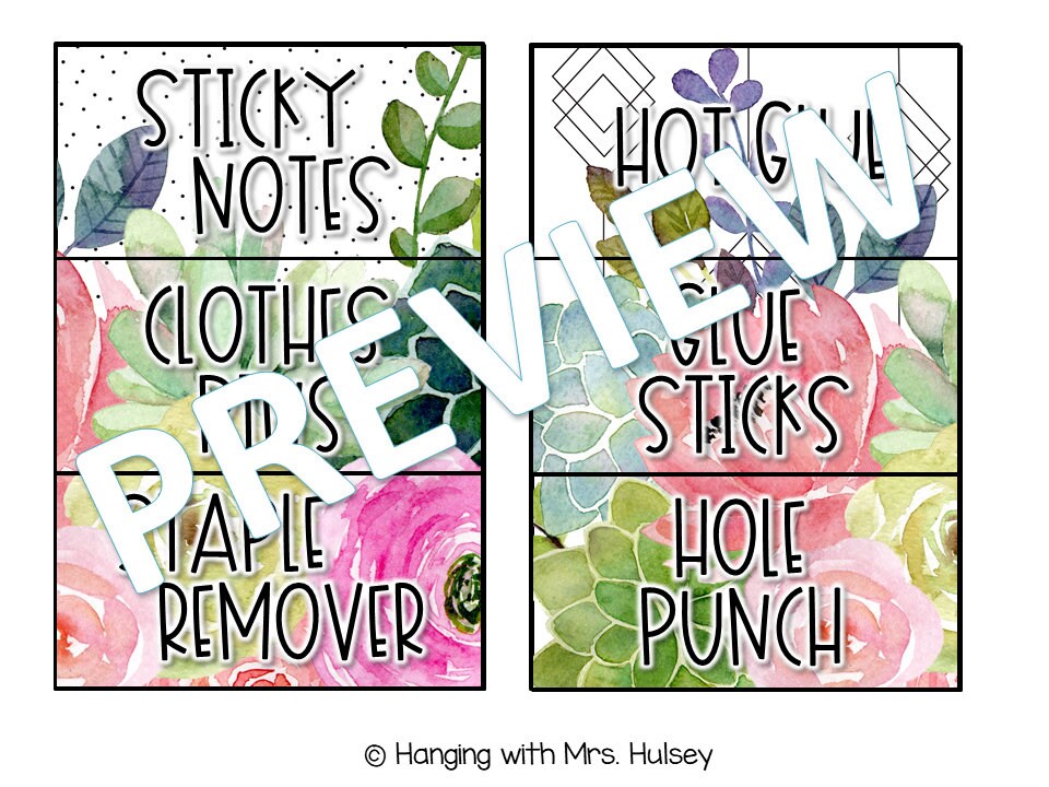 Plant Teacher Toolbox Labels - Etsy