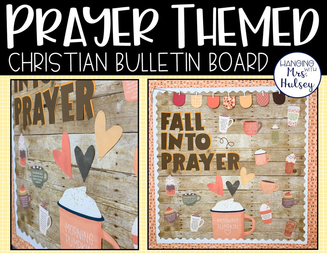 Fall Prayer Bulletin Board Etsy