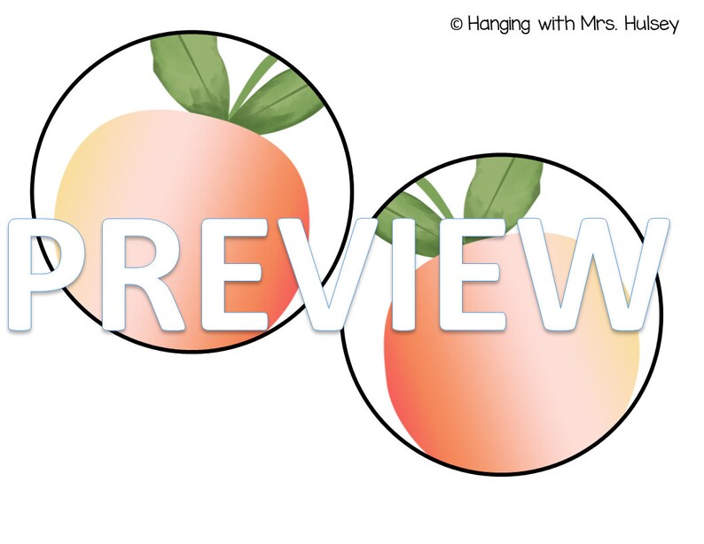 Peach Back to School Bulletin Board Etsy