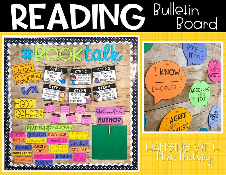 Reading Bulletin Board Bundle Etsy