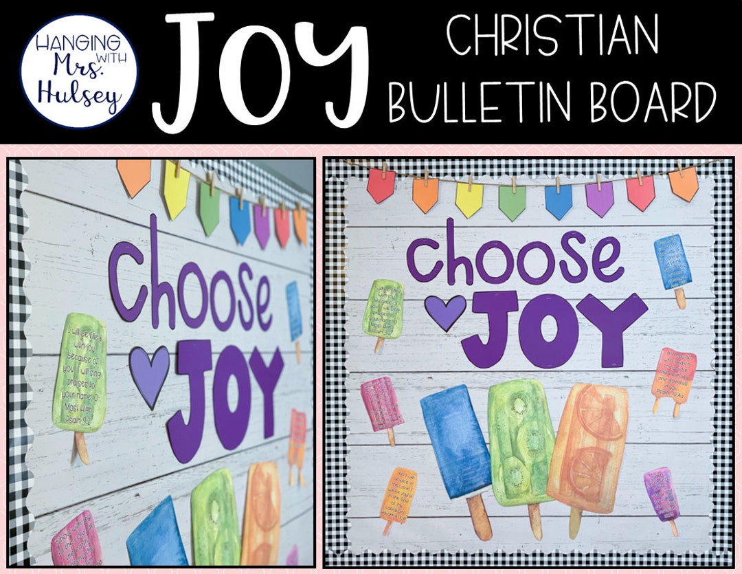 Joy Themed Bulletin Board Etsy