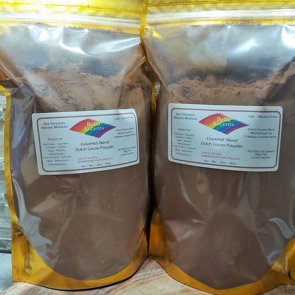 Organic Dutch Cocoa Powder - 20-22% High Fat - Dutch Processed For A Smooth, Mellow Flavor - Use In All Of Your Favorite Recipes