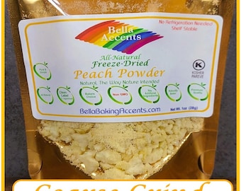 Polvo de melocotón liofilizado: cobertura totalmente natural para repostería y postres