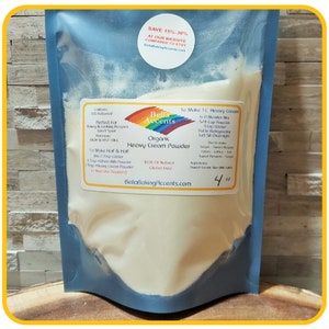 Heavy Cream Powder - All Natural, Organic Ingredient Use In All Of Your Recipes - Organic Dairy Powders - Dry Powders For Baking Cooking