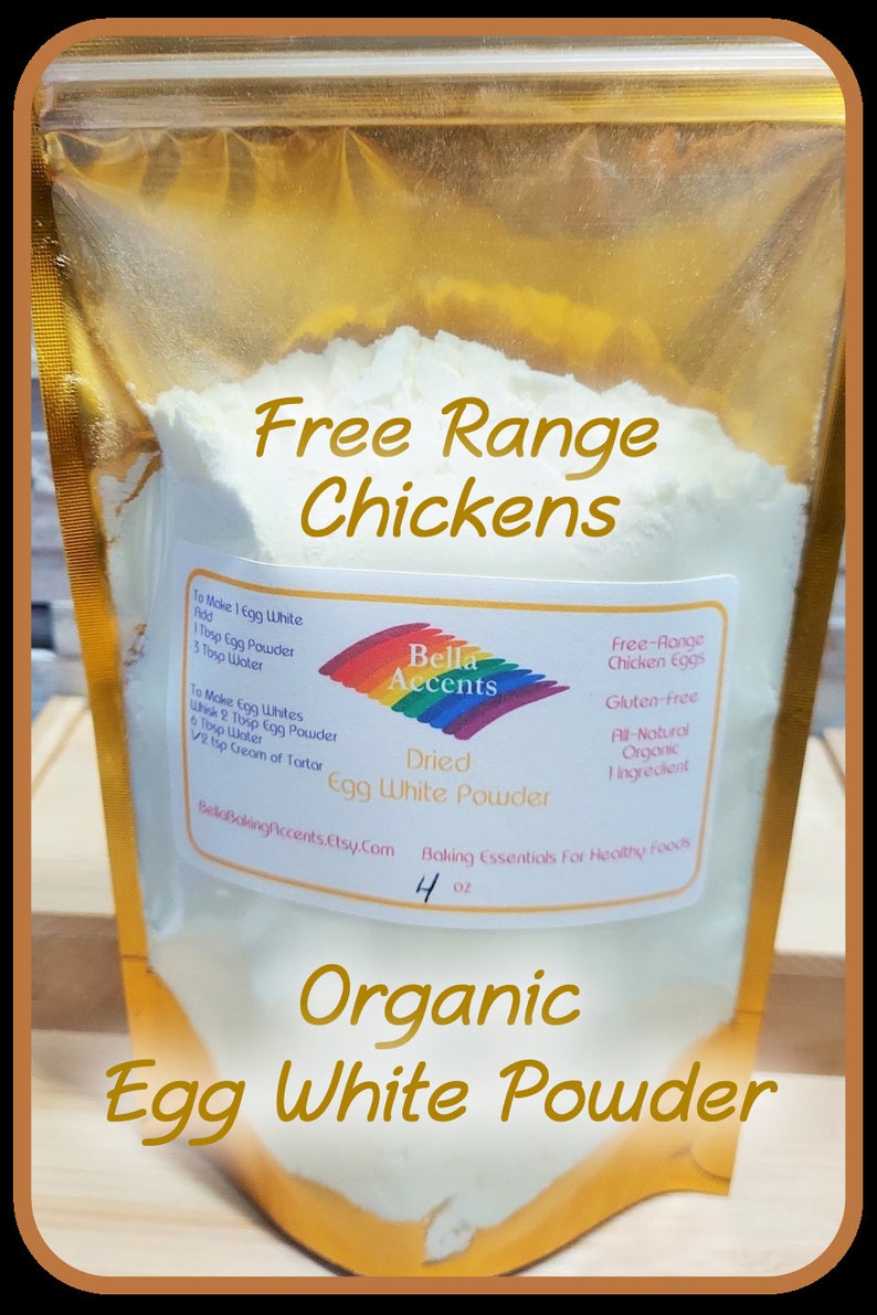 Organic Egg White Powder Allnatural Dried Egg Whites Use Etsy