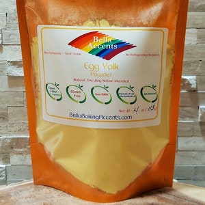 Egg Yolk Powder 100% Organic All-Natural Cat Allergies Use In Protein Powder, Baking Applications, Cooking, 1 ingredient egg yolks image 3