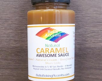 Caramel Sauce - Natural Ingredients - Baking, Dessert Toppings