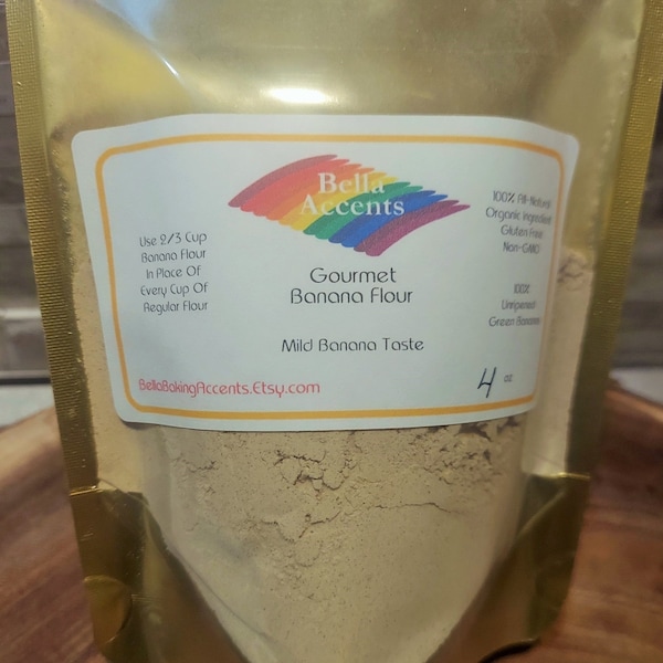 All Natural Organic Banana Flour For Baking and Cooking - Baking Recipes, Cooking Recipes - Makes The Best Tasting Cookies - Cakes - Muffins