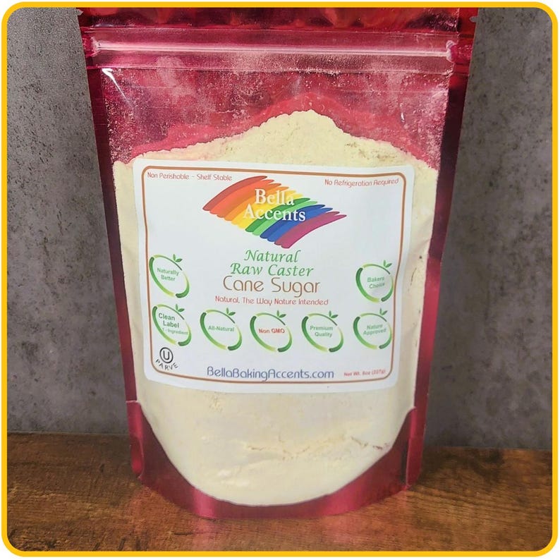 Raw Unrefined Natural Caster Sugar - Natural Turbinado Caster Sugar - Raw Sugars- Unrefined Organic Sugars