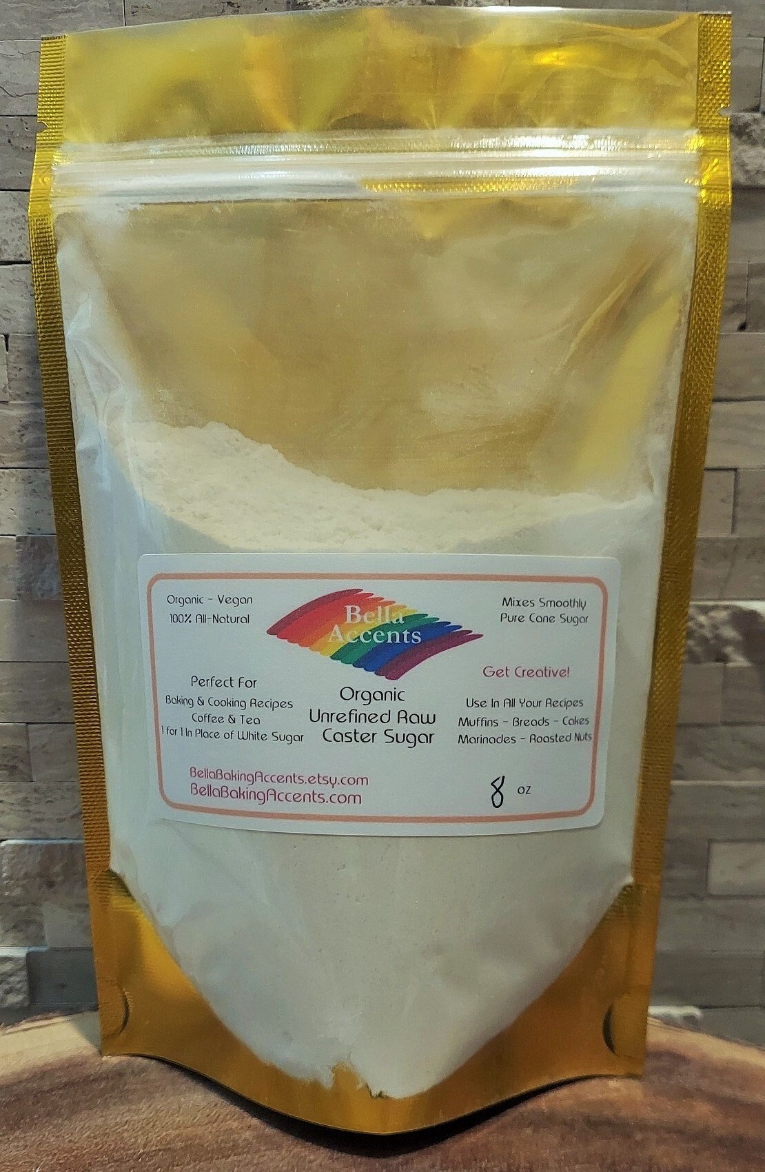 Unrefined Raw Caster Sugar Organic Raw Caster Sugar is Etsy