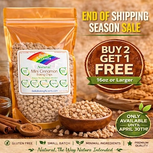 Mini Cinnamon Chips | Natural Spiced Baking Morsels for Cookies, Muffins & Holiday Treats