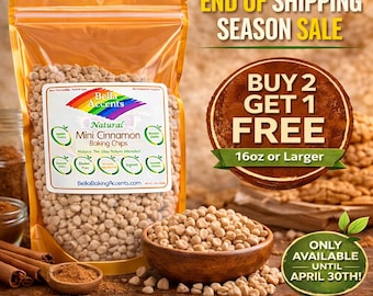Mini Cinnamon Chips | Natural Spiced Baking Morsels for Cookies, Muffins & Holiday Treats