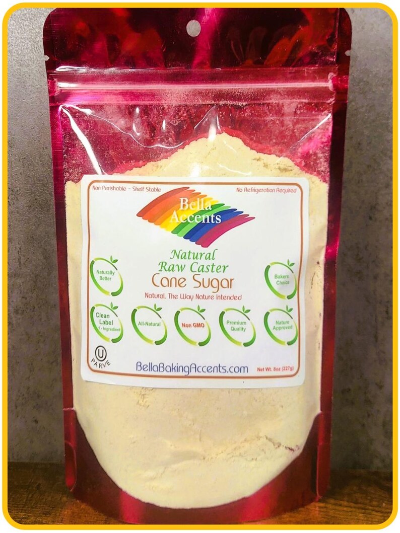Raw Unrefined Natural Caster Sugar - Natural Turbinado Caster Sugar - Raw Sugars- Unrefined Organic Sugars