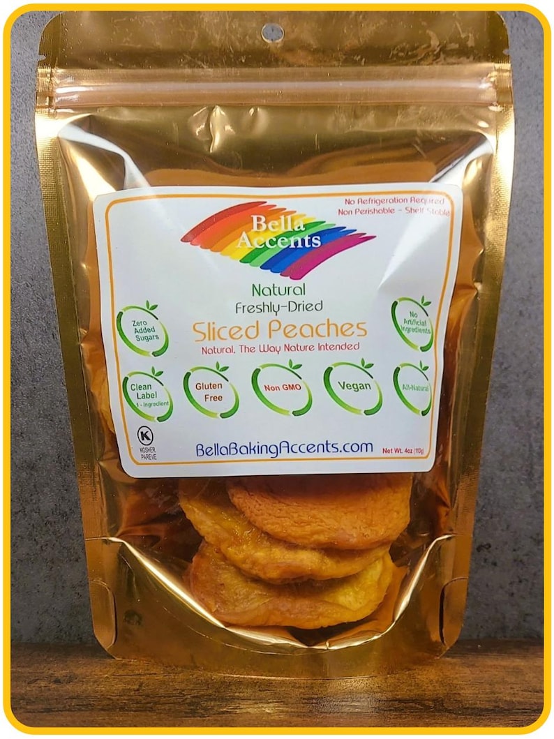Fresh Dried Peach Slices – Natural Domestic Fruit Dessert Toppings - Etsy