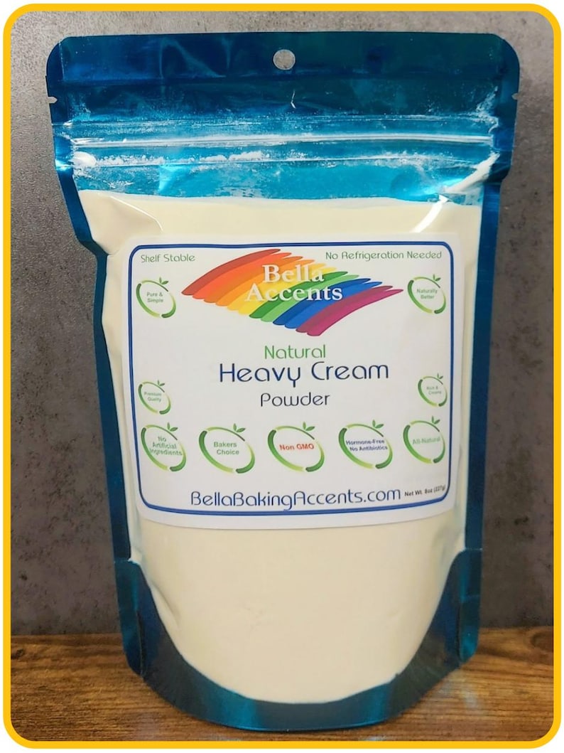 Bella Accents Organic Heavy Cream Powder Natural Organic Dairy Powders for cooking natural milk powder for baking organic coffee creamer natural creamer for tea