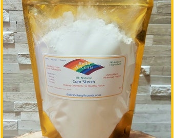 All-Natural Unmodified Corn Starch - Thickening Agents For Baking, Cooking, and Canning - Clean Label 1 Ingredient - Corn Starch