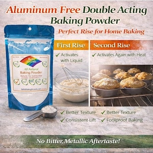 Natural Baking Powder Aluminum Free Double Acting Clean Baking Bella Accents