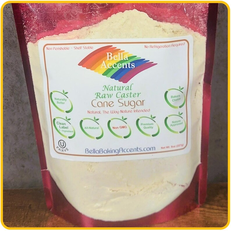 Raw Unrefined Natural Caster Sugar - Natural Turbinado Caster Sugar - Raw Sugars- Unrefined Organic Sugars