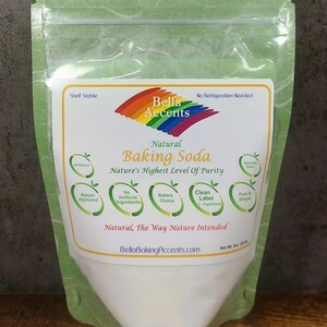 Bicarbonato de sodio puro y natural / Producto básico vegano de despensa, ingrediente de etiqueta limpia imagen 9