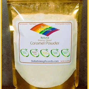Freeze Dried Caramel Powder - All-Natural Baking Ingredients - Delicious Carmel Aroma and Flavor - Use In Baking, Trail Mix, Protein